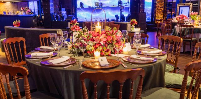 centre de table bougie flottant