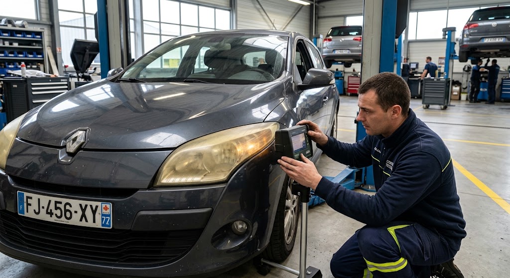 Optiques de phare opaques : motif de contre-visite au contrôle technique
